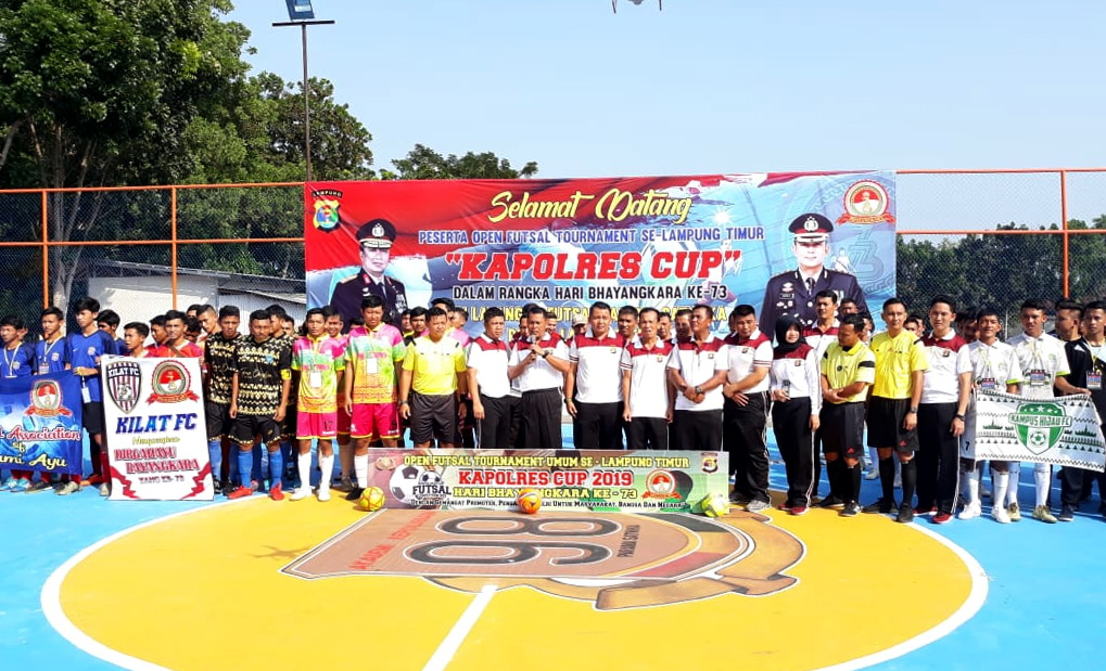 HUT Bhayangkara, Polres Lamtim Gelar Turnamen Futsal