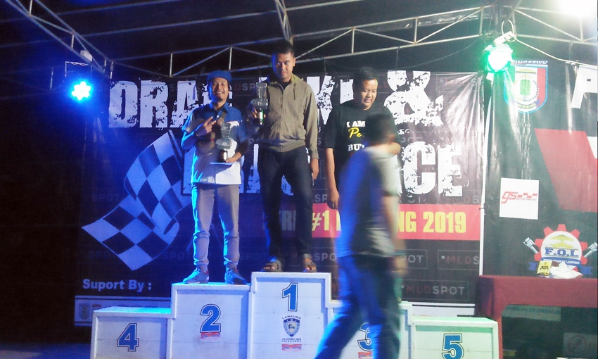 SKLers One Time Racing Team Raih 2 Trophy Drag Race Seri I Lampung 2019