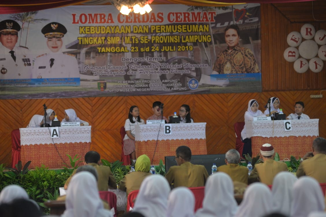 LCC Kebudayaan dan Permuseuman  SMP/MTS se-Lampung ajang Pendidikan Karakter