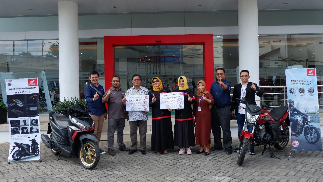 Dua SMK di Lampung  Dapat Donasi Motor Honda