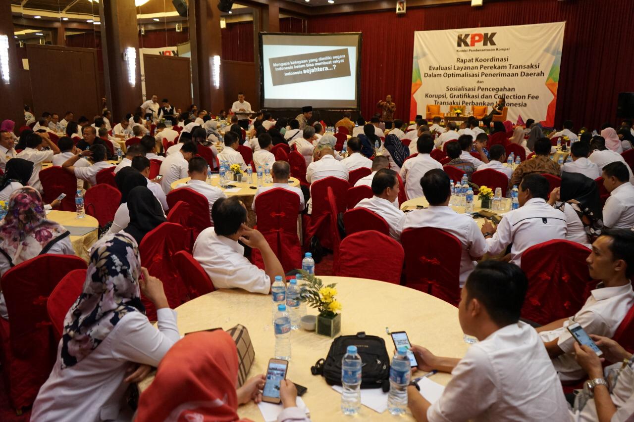 Gandeng Bank Lampung, KPK Sosialisasikan Pencegahan Korupsi, Gratifikasi dan Collection Fee