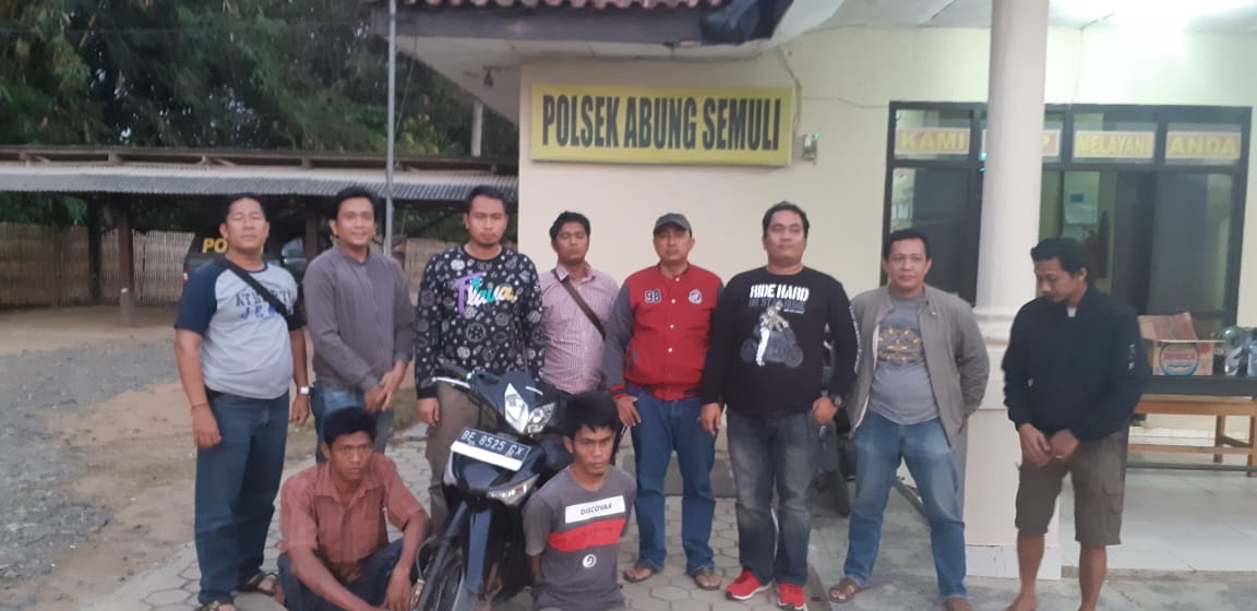 Polres Lampura Ringkus Pelaku dan Penadah Motor Curian