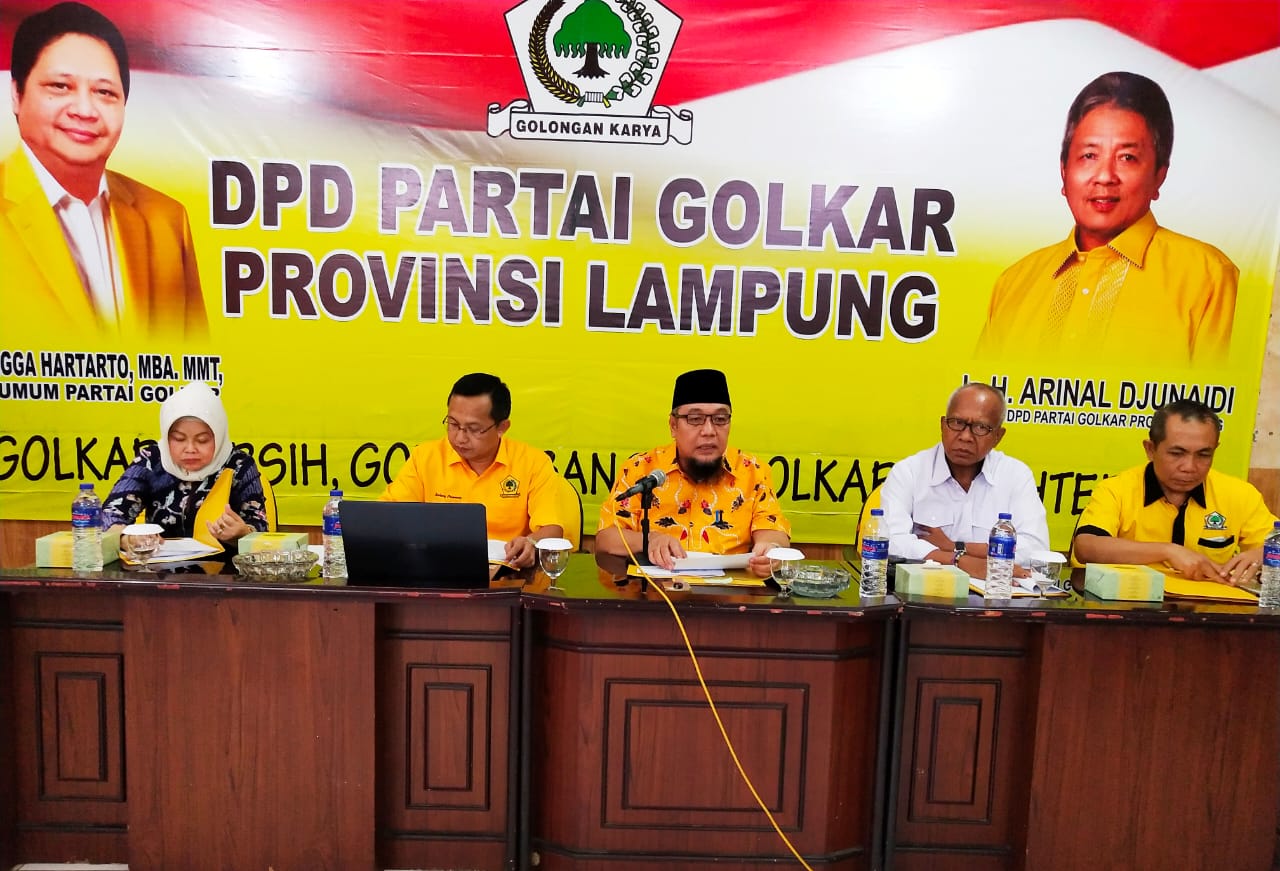 Awal Oktober, Golkar Lampung Buka Penjaringan Pilkada Serentak