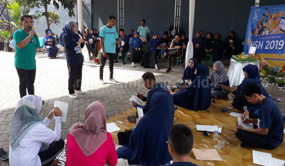 Serunya Lomba Usai Apel HSN di BPS Pesawaran