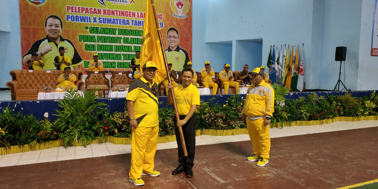 146 Atlet Porwil Bengkulu Dilepas Gubernur Lampung