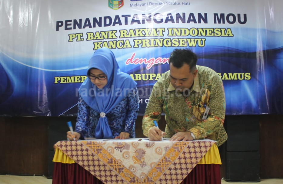 Pemkab Tangamus-BRI Kerjasama Pelayanan Perbankan