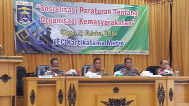 Pemkot Metro Gelar Sosialisasi dengan Ormas