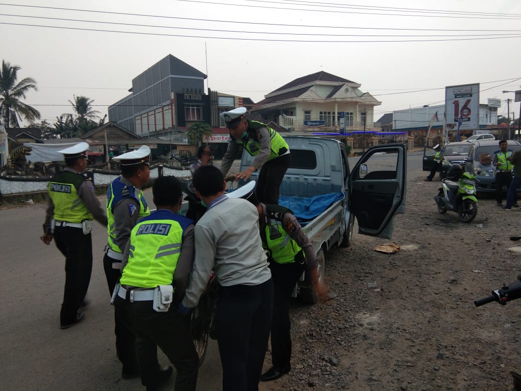 Operasi Zebra Krakatau Sisir Brabasan, Satlantas Polres Mesuji Sita Tiga Motor