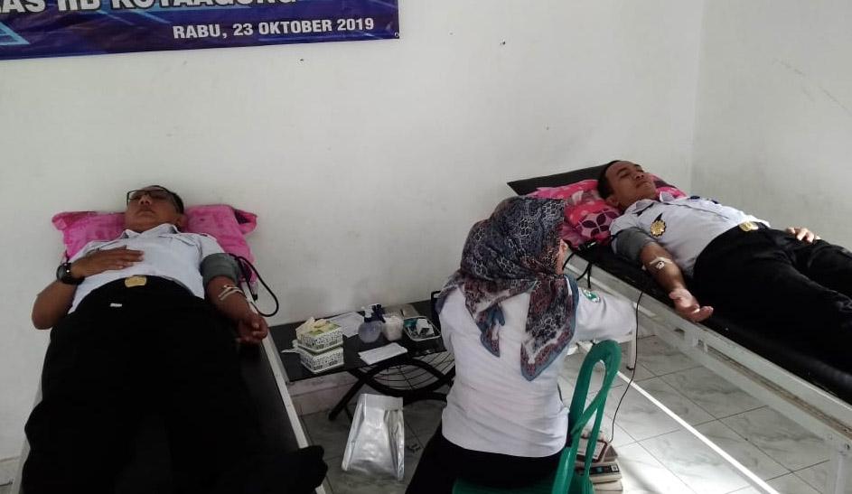 Lapas dan Rutan Kotaagung Gelar Donor Darah