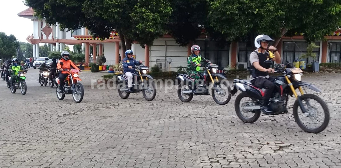 Kendarai Trail, Wabup Tanggamus Ikut Giat Patroli