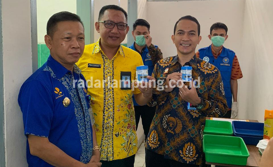 Kalapas, Karutan, Dandim dan Kepala BNNK Tanggamus Ikut Tes Urine