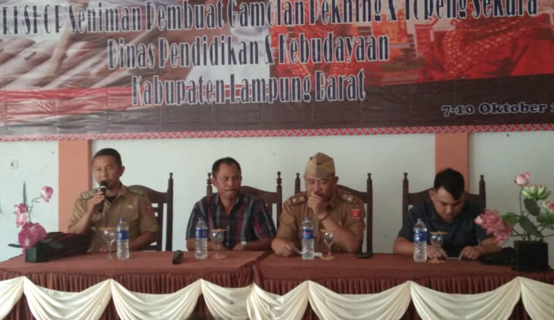 Disdikbud Lambar Gelar Workshop Gamolan Pekhing