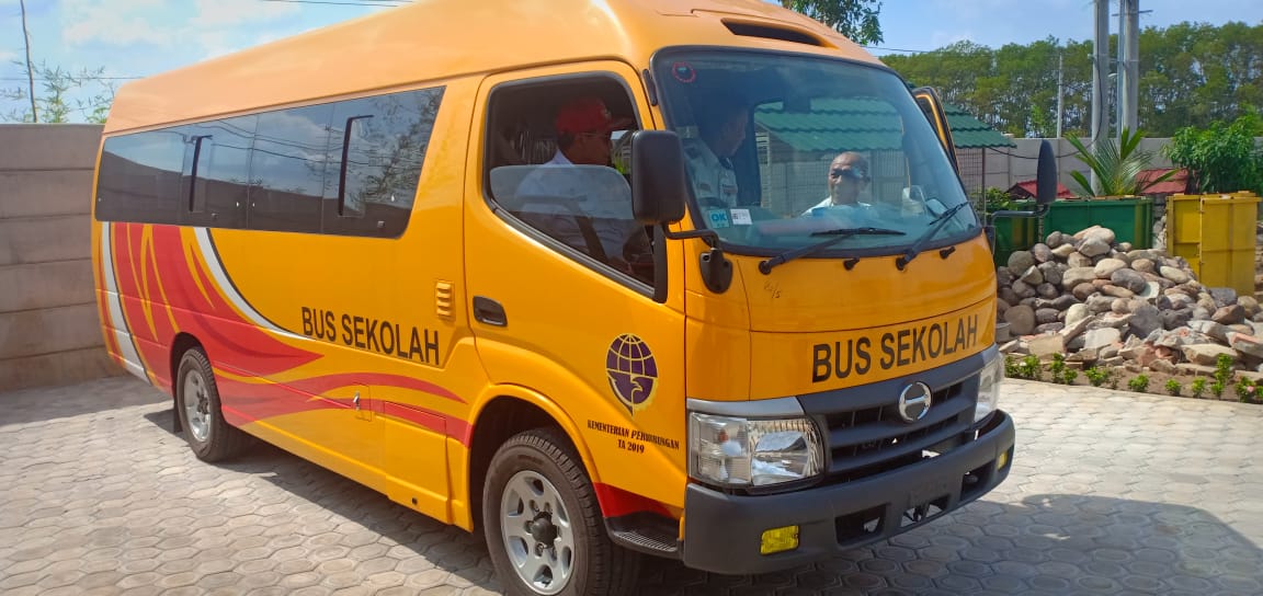 Lamteng Dapat Bantuan Satu Bus Sekolah dari Kemenhub