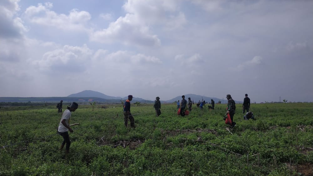 Kasdim 0410/KBL Pimpin Pembuatan dan Penananaman di ITERA