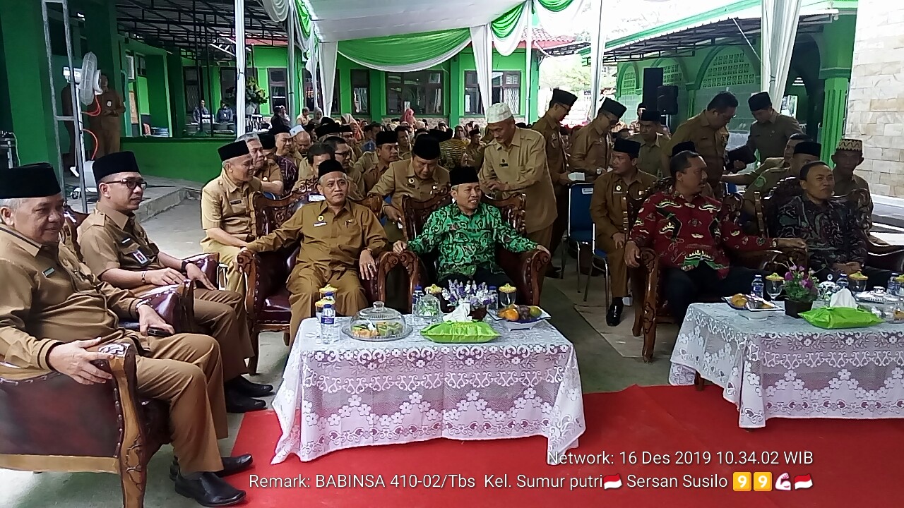 Babinsa Sumur Putri Hadiri Acara Peresmian Gedung PTST Kantor Kemenag