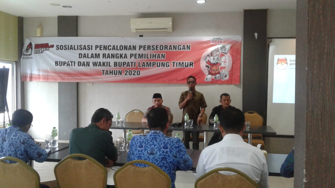 KPU Lamtim Sosialisasikan Pencalonan Perseorangan