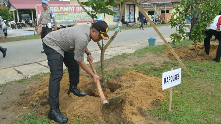 Polres Tuba Tanam 5.000 Batang Pohon