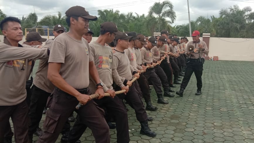 Polres Mesuji Gelar Latihan Siaga Bencana