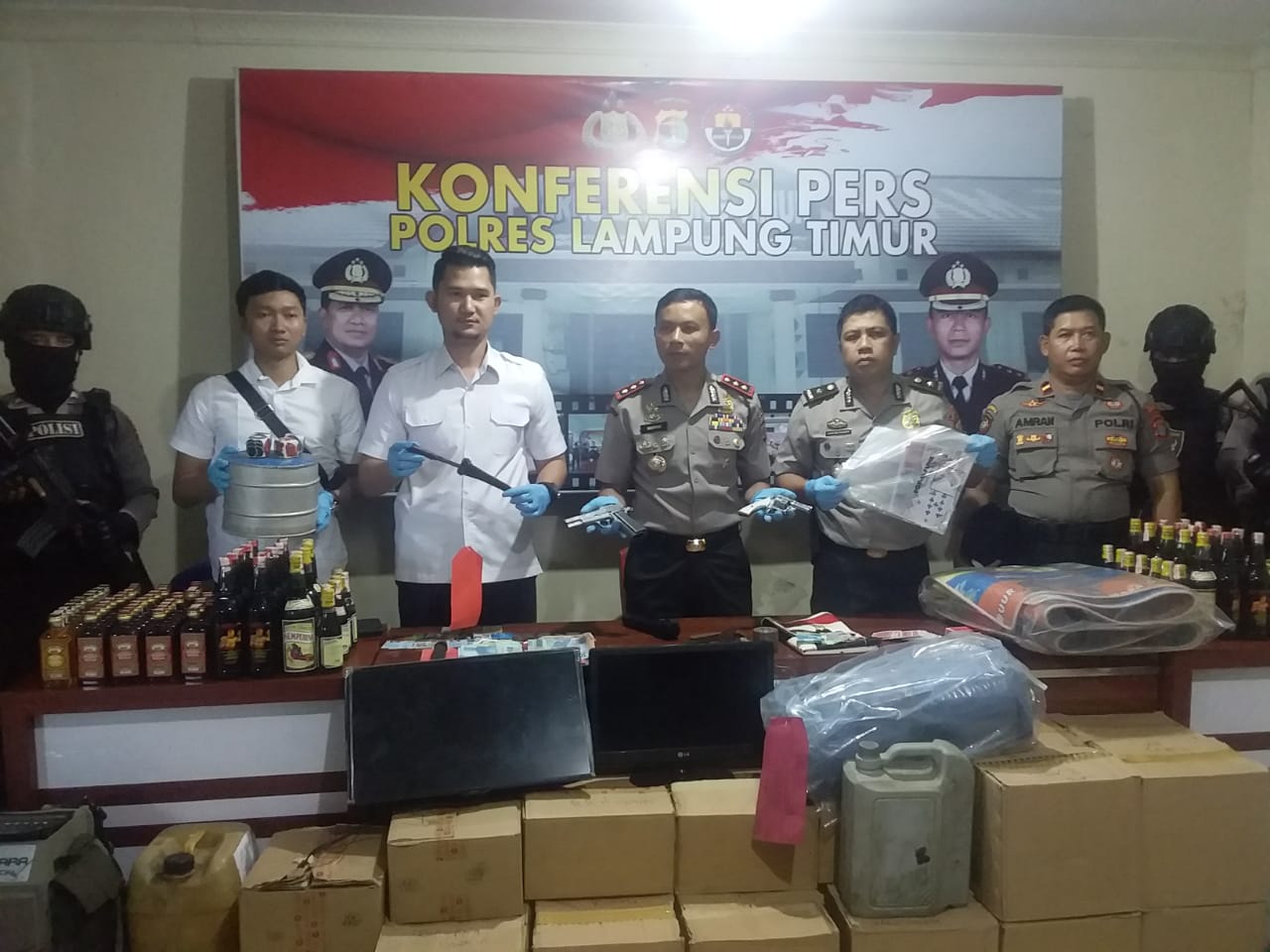 Selama Operasi Cempaka Polres Lamtim Jaring 58 Tersangka