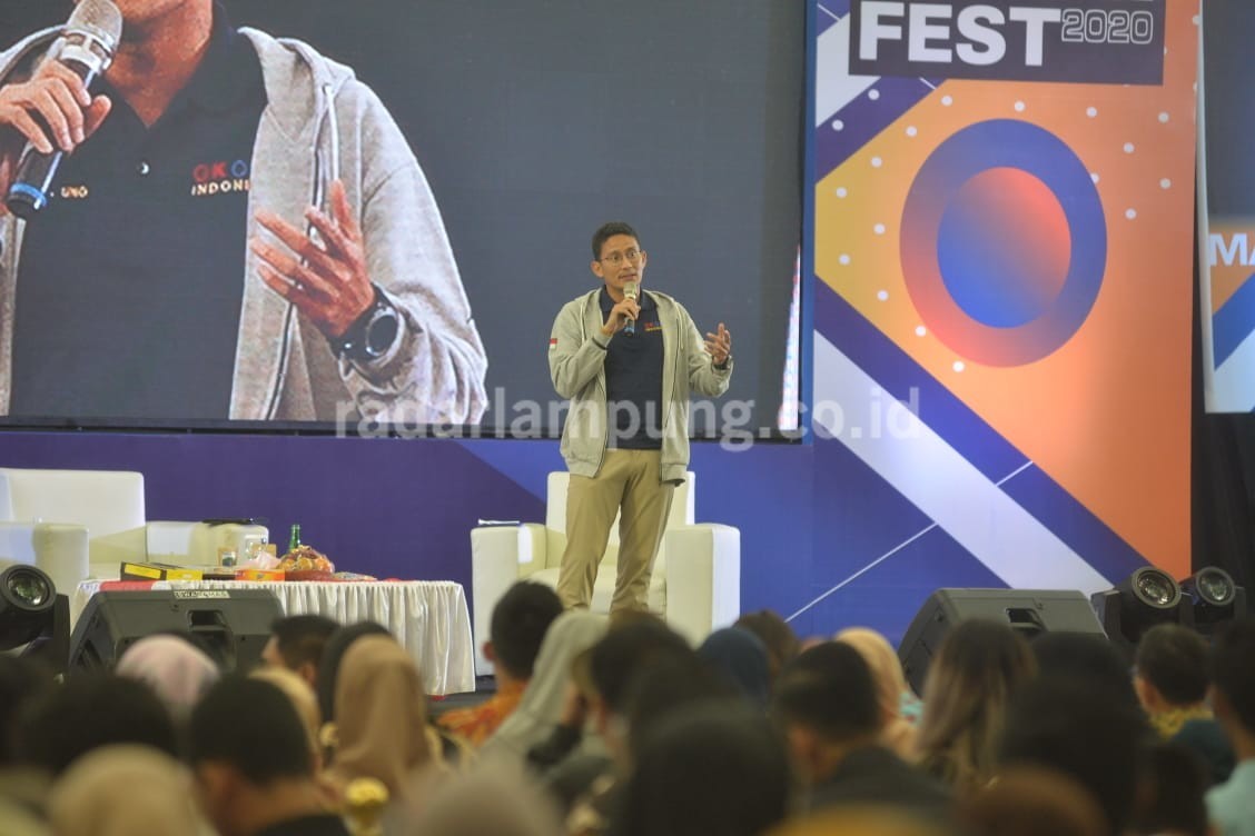 Ini Pesan Sandiaga Uno ke Pengusaha Muda di Lampung
