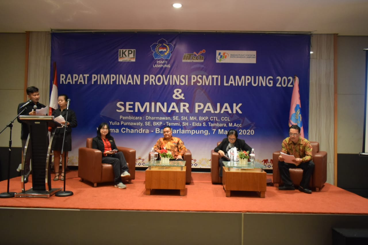PSMTI Lampung Gelar Rapimprov dan Seminar Pajak