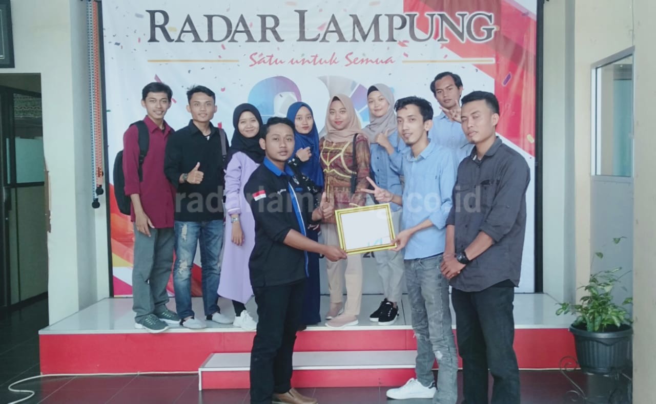 PMM Belajar Ilmu Jurnalistik ke Radar Lampung