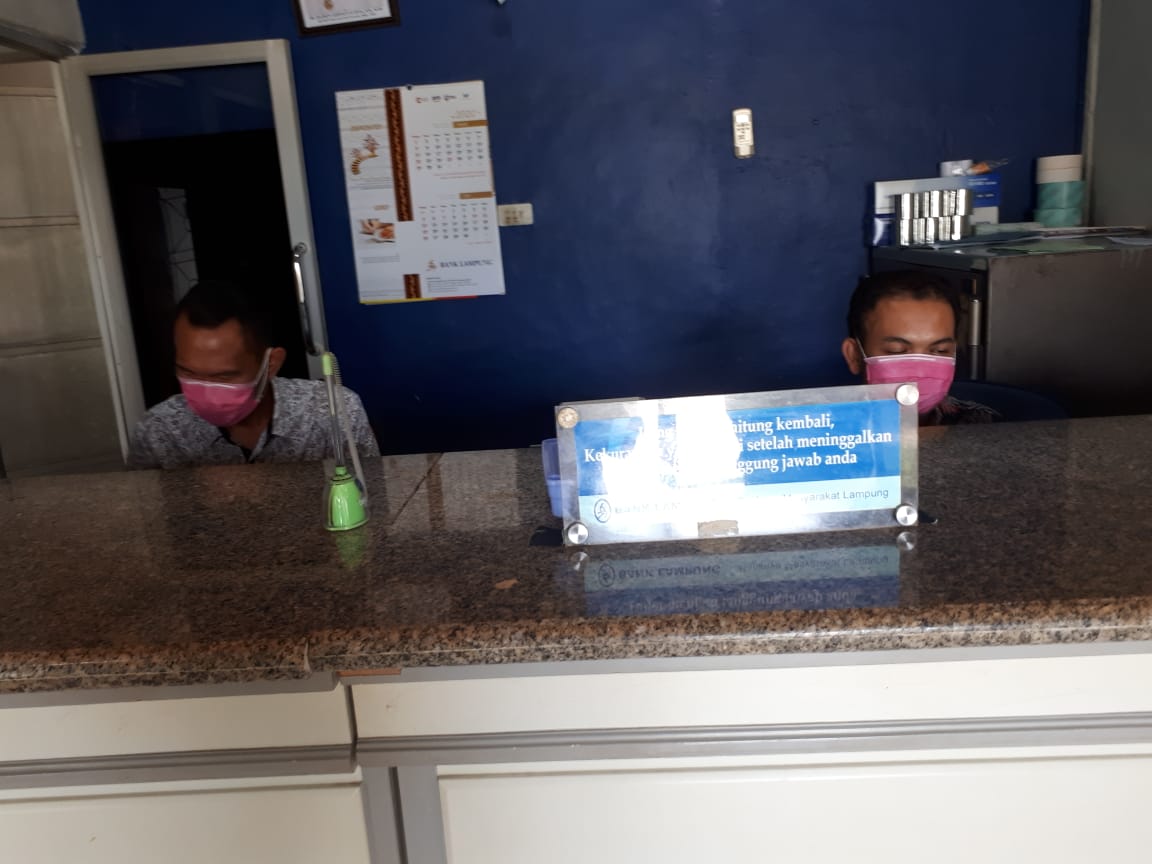 Wabah Covid-19, Bank Lampung Cabang Waykanan Tetap Layani Transaksi