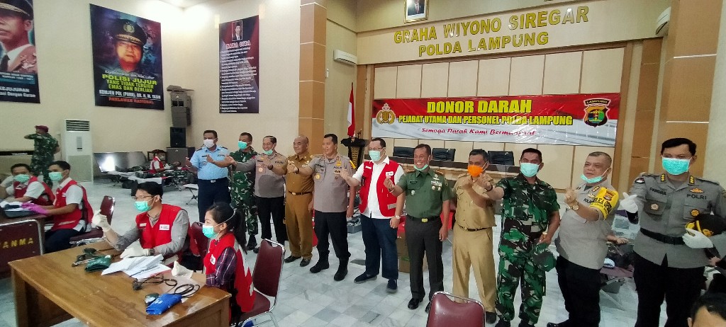 Stok Darah di PMI Kurang, Polda Lampung Galakkan Aksi Donor Darah