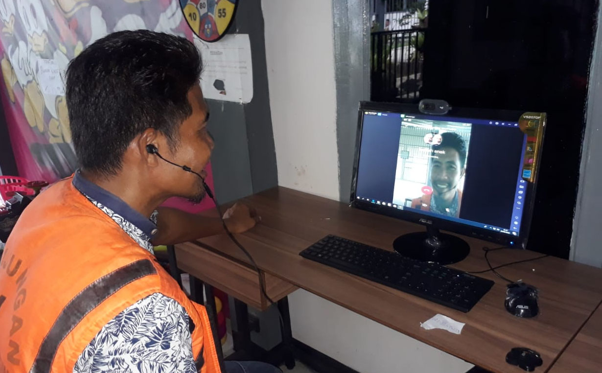 Hindari Tatap Muka, Lapas Kotaagung Sediakan Layanan Video Call