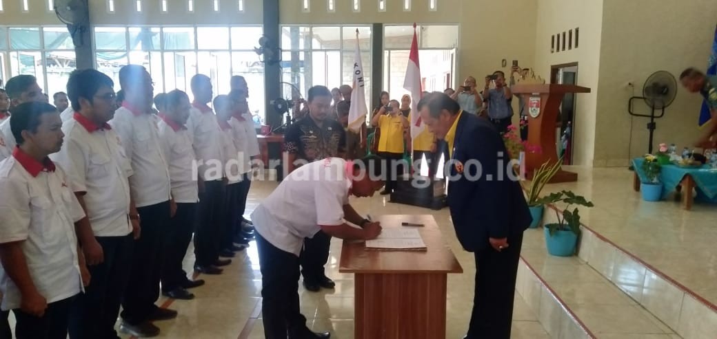 KONI Mesuji Masa Bakti 2020-2024 Resmi Dilantik