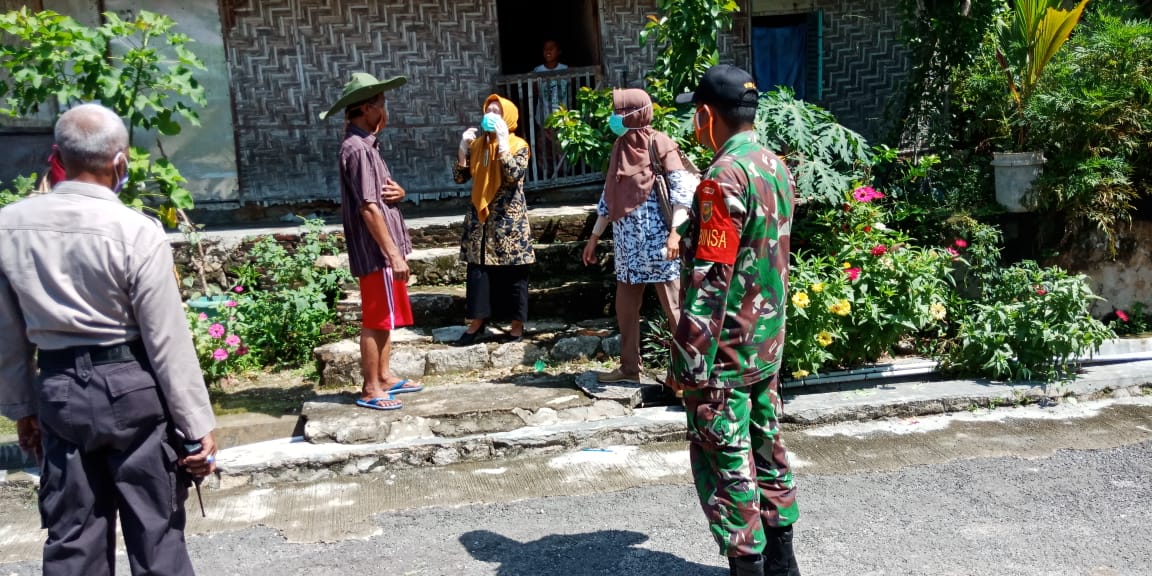 Kodim 0410/KBL Gencar Sosialisasikan Bahaya Virus Corona ke Masyarakat