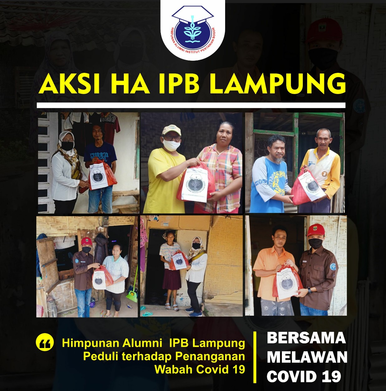 DPD HA IPB Lampung Peduli terhadap Warga Terdampak Covid-19