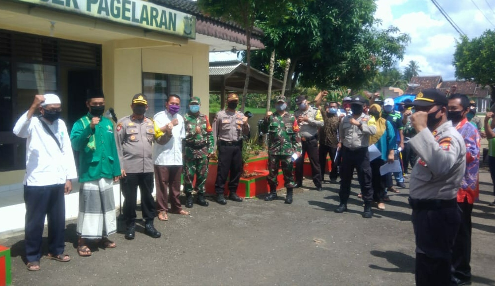 Tim Gabungan Turun ke Pekon, Imbau #ibadahdirumahsaja