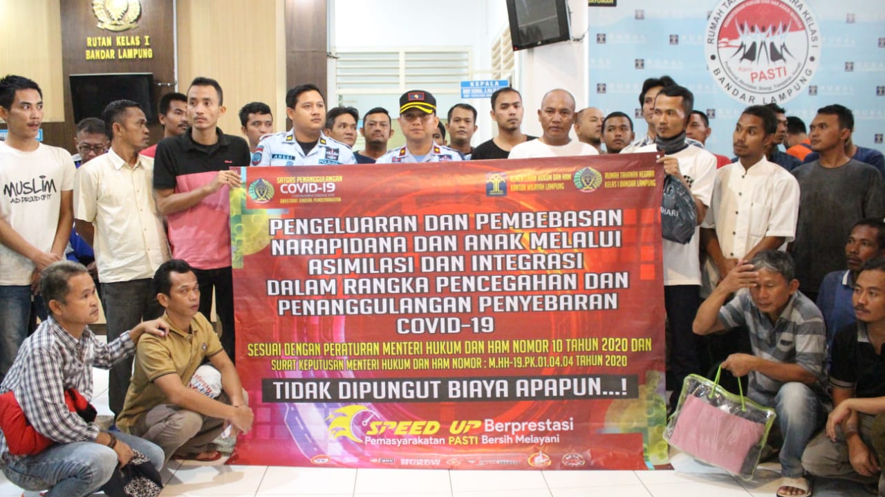 Pencegahan Covid-19, Kanwil Kemenkumham Lampung Total Sudah 1011 Narapidana yang Dibebaskan
