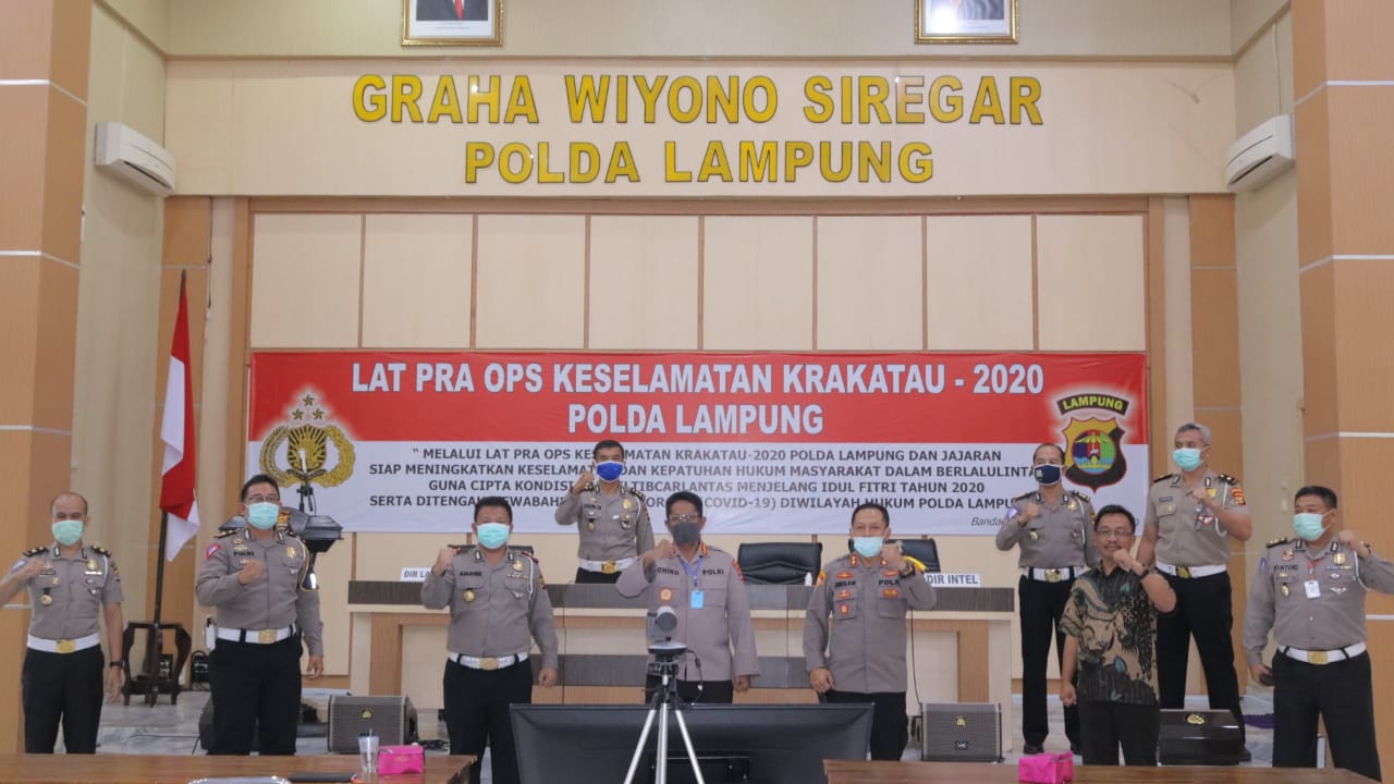 Sebanyak 755 Personel Dikerahkan Polda Lampung Dalam Rangka Cipkon Idul Fitri dan Pencegahan Covid-19