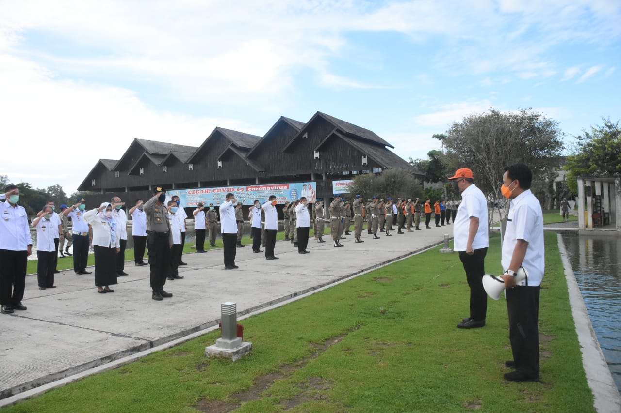 Herwan Sahri Pimpin Apel Gugus Tugas Penanganan Covid-19