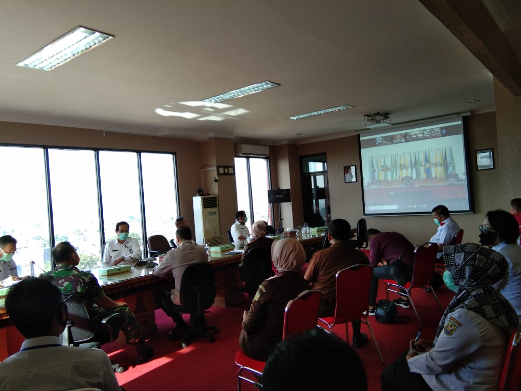 Dandim 0410/KBL Hadiri Video Conference Arahan Menteri