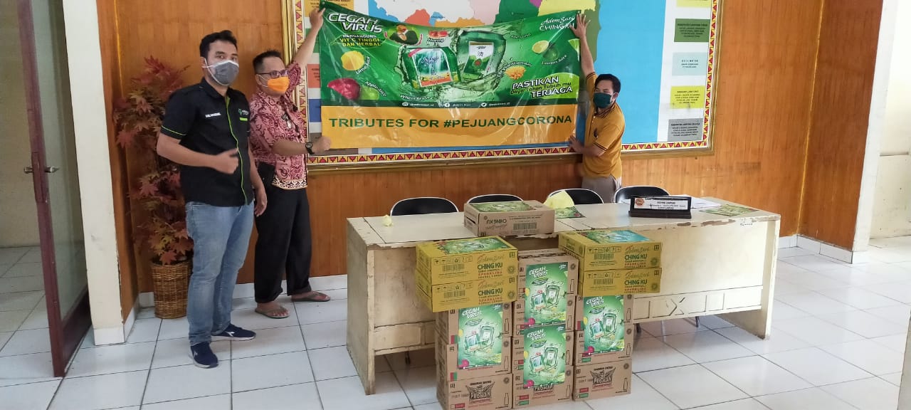 Bantu Pejuang Covid-19, PT Marketama Indah Berikan Bantuan Minuman Adem Sari