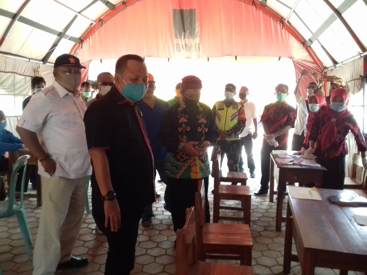 Sambangi Posko Covid-19, Anggota DPRD Lampung Ini Sentil Soal Alat Rapid Test