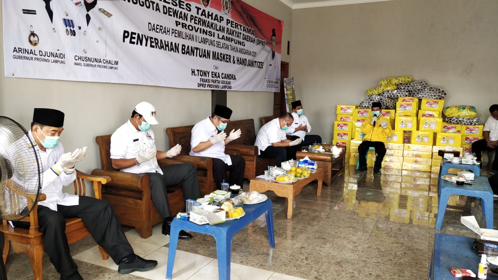 Gelar Reses, TEC Berikan Puluhan Ribu Masker dan Hand Sanitizer