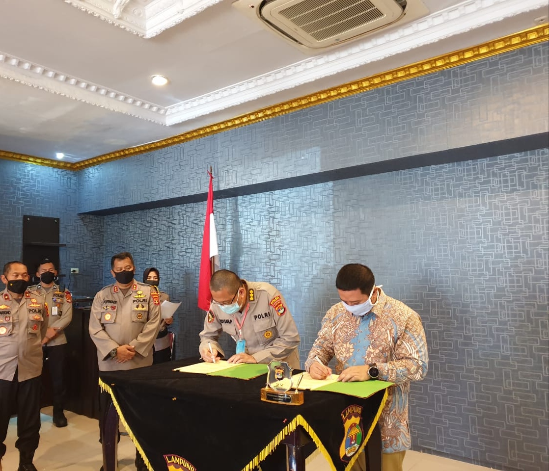 Rekrutmen PNS Polri, Teknokrat dan Polda Lampung Teken MoU