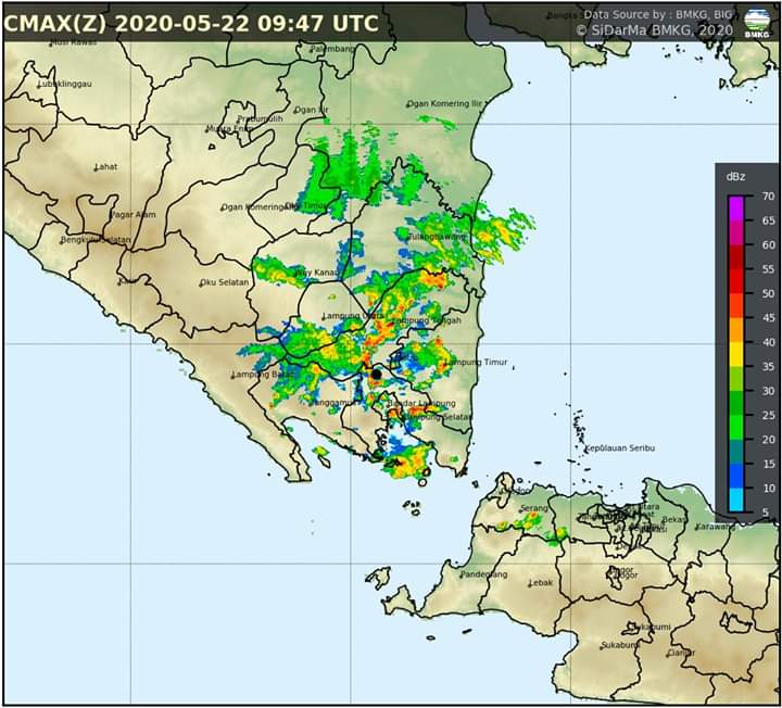 Waspada Hujan Lebat se-Provinsi Lampung