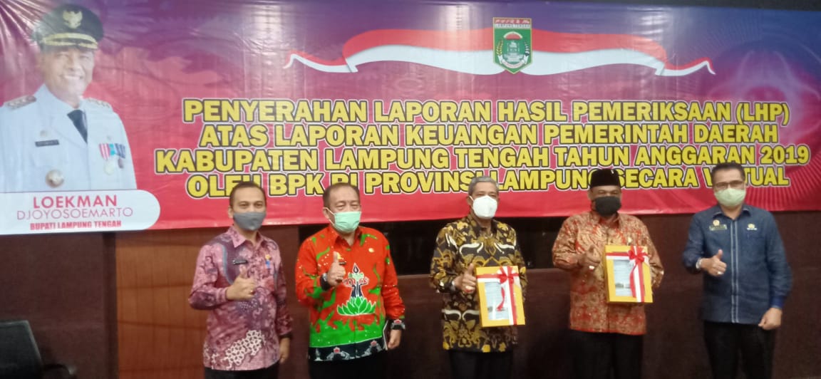 Selamat! Lamteng Berturut-turut Raih Opini WTP dari BPK RI