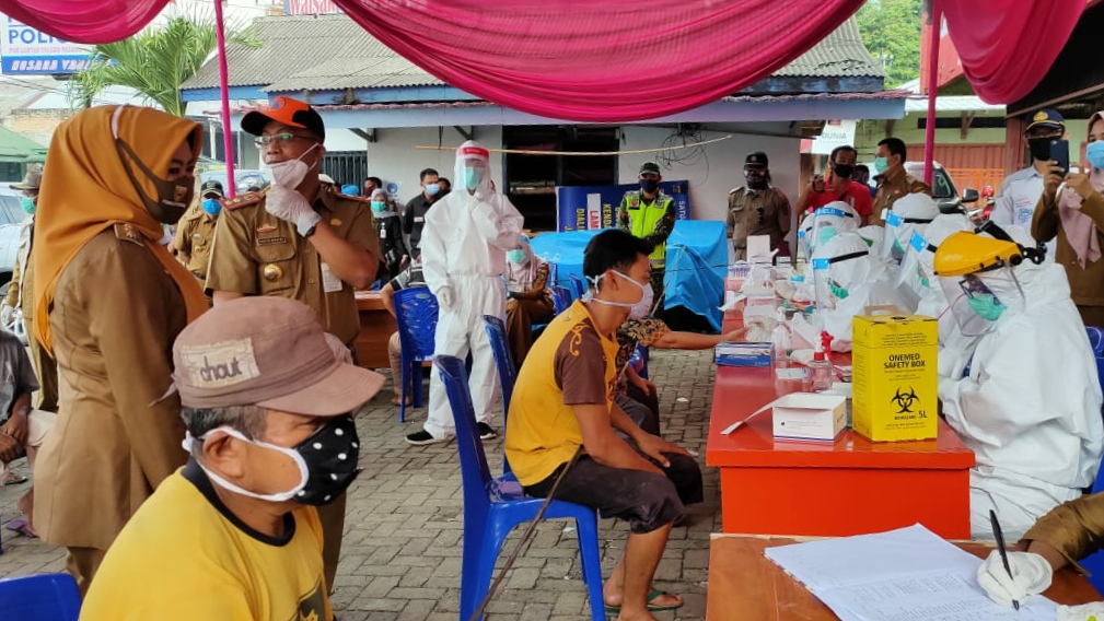 Rapid Tes di Talang Padang, Lima Orang Reaktif