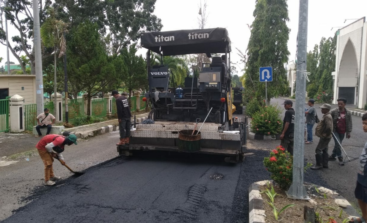 Akhirnya, Jalur Dua Islamic Center Kotaagung Diperbaiki