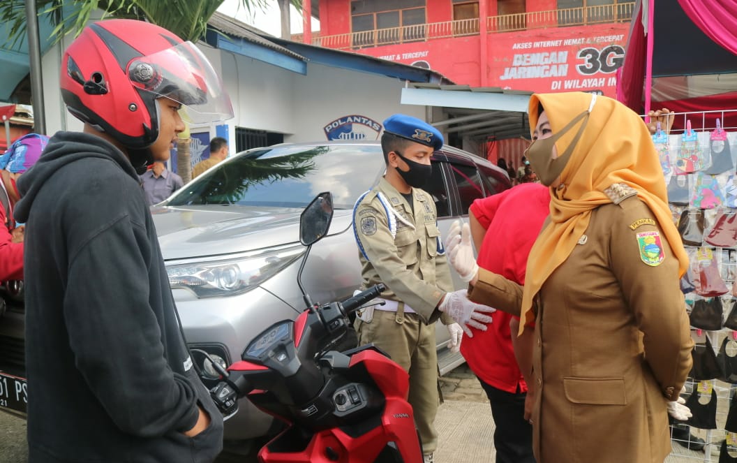 Bupati Razia Pengendara, tak Pakai Masker Disuruh Pulang