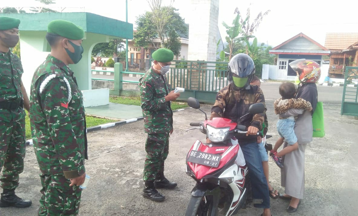 Masuk Makodim, Periksa Suhu Tubuh Dulu!