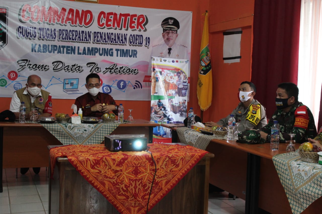 LO BNPB Lampung Monitoring Penanganan Covid-19 Di Lamtim