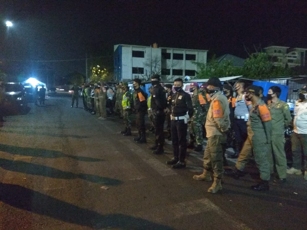 Cegah Covid-19, Tim Gugus Tugas Kota Patroli Malam