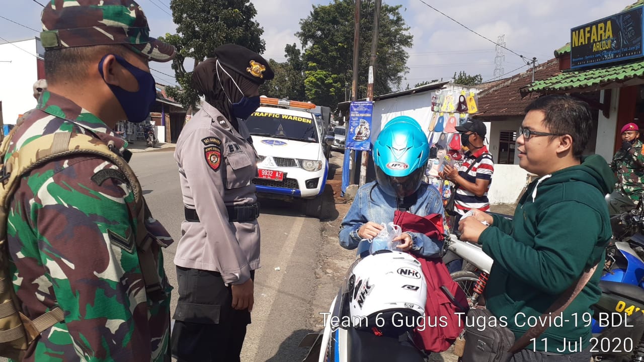 Satgas Percepatan Penanganan Covid19 Kota Bandarlampung Gencar Laksanakan Patroli Penegakan Disiplin kesehatan